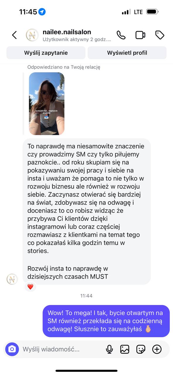 Opinia kursantki 1