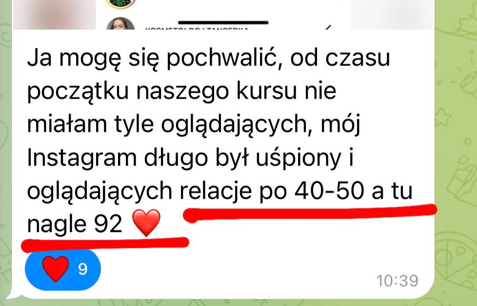 Opinia kursantki 13