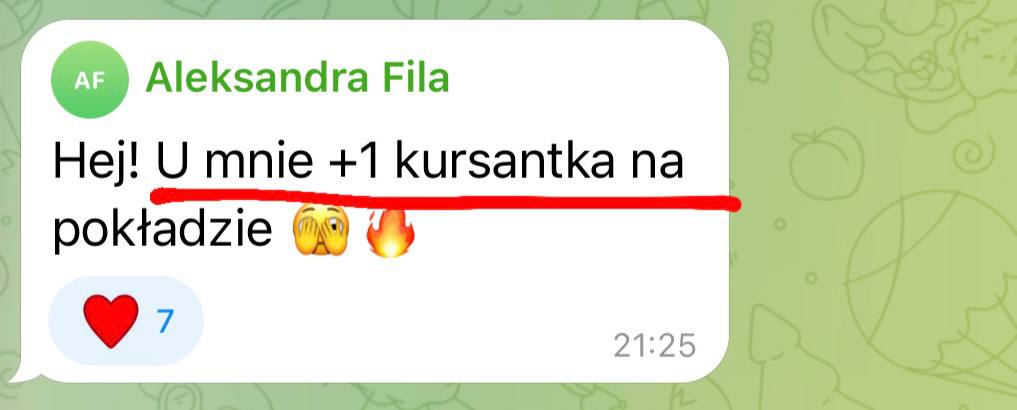 Opinia kursantki 14
