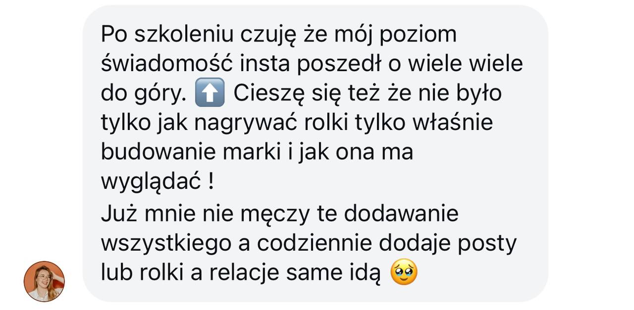 Opinia kursantki 22